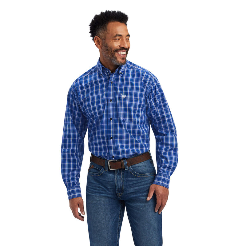 Ariat Hemden Herren - Pro Series Boone Classic Fit Blau ( QTUCK-6548 )